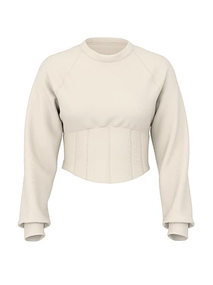 VSX Featherweight Knit Corset Crewneck