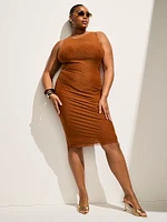 Beachwear Mesh Diamanté Midi Dress