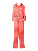 Tabitha Satin Long Pajama Set