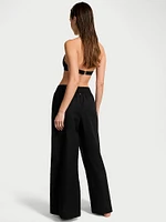 Beachwear Linen Wide-Leg Pants