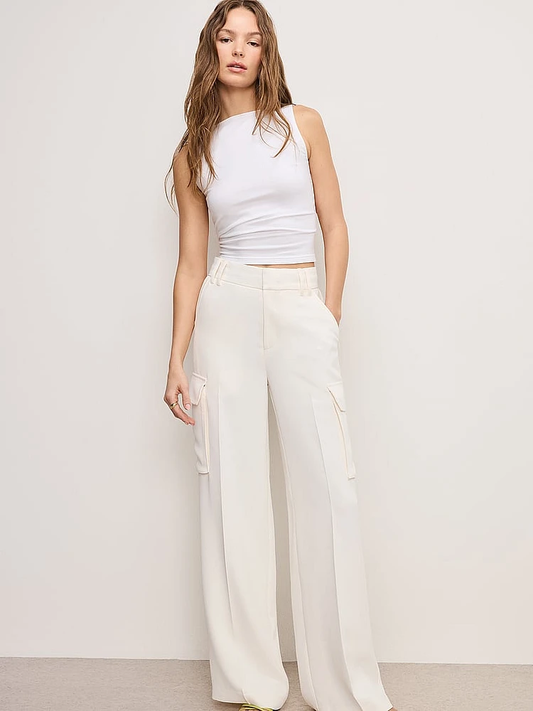 Luxe Suiting Cargo Trousers