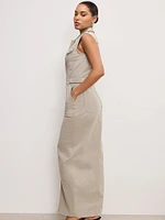 Fit For Success Twill Maxi Dress