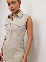 Fit For Success Twill Maxi Dress