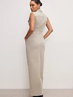 Fit For Success Twill Maxi Dress