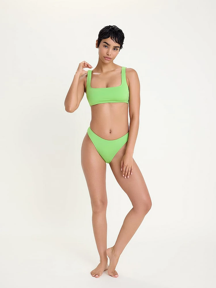 Square Neck Compression Swim Top