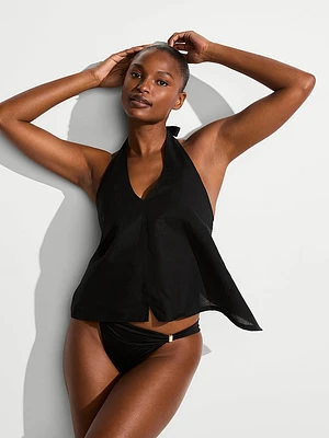 Beachwear Linen Halter Top