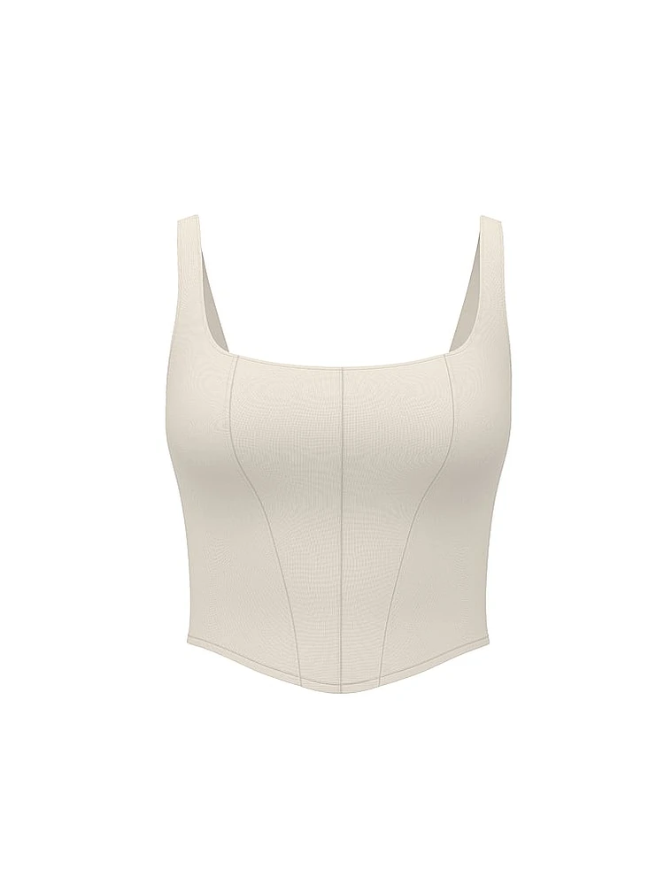 Featherweight Knit Corset Tank Top