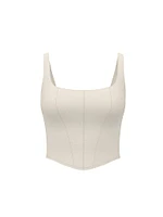 Featherweight Knit Corset Tank Top