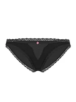 Lace-Trim Adjustable String Bikini Panty