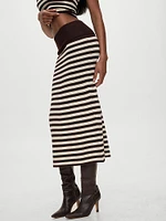 Tucker Knit Midi Skirt