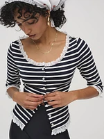 Suzette Stripe Cardigan