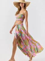 Azure Wrap Skirt