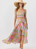 Azure Wrap Skirt