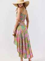 Azure Wrap Skirt