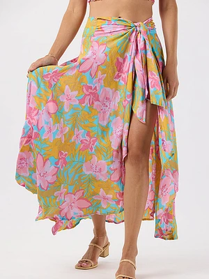 Azure Wrap Skirt