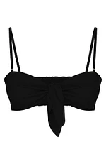 Beachwear Easy Tie-Front Bandeau Top