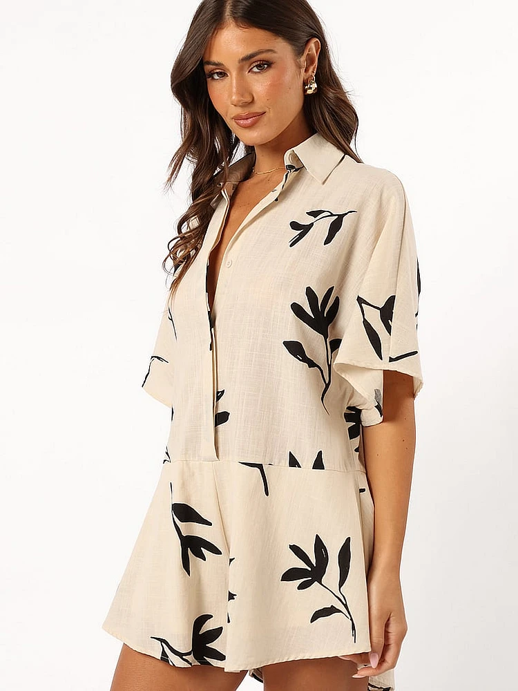 Sebastian Short-Sleeve Romper