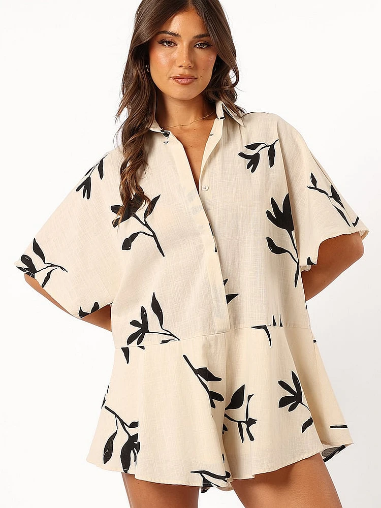 Sebastian Short-Sleeve Romper