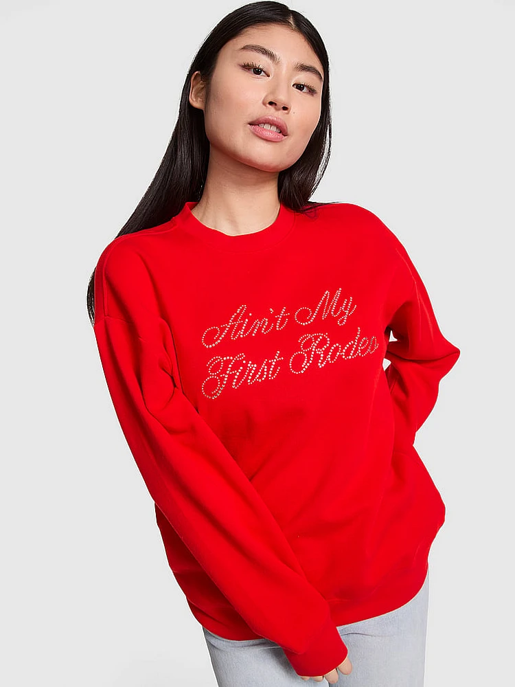 Ivy Fleece Oversized Crew Sweatshirt