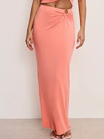 Stretch Jersey Maxi Skirt