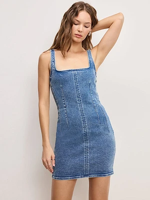 Denim Shift Dress