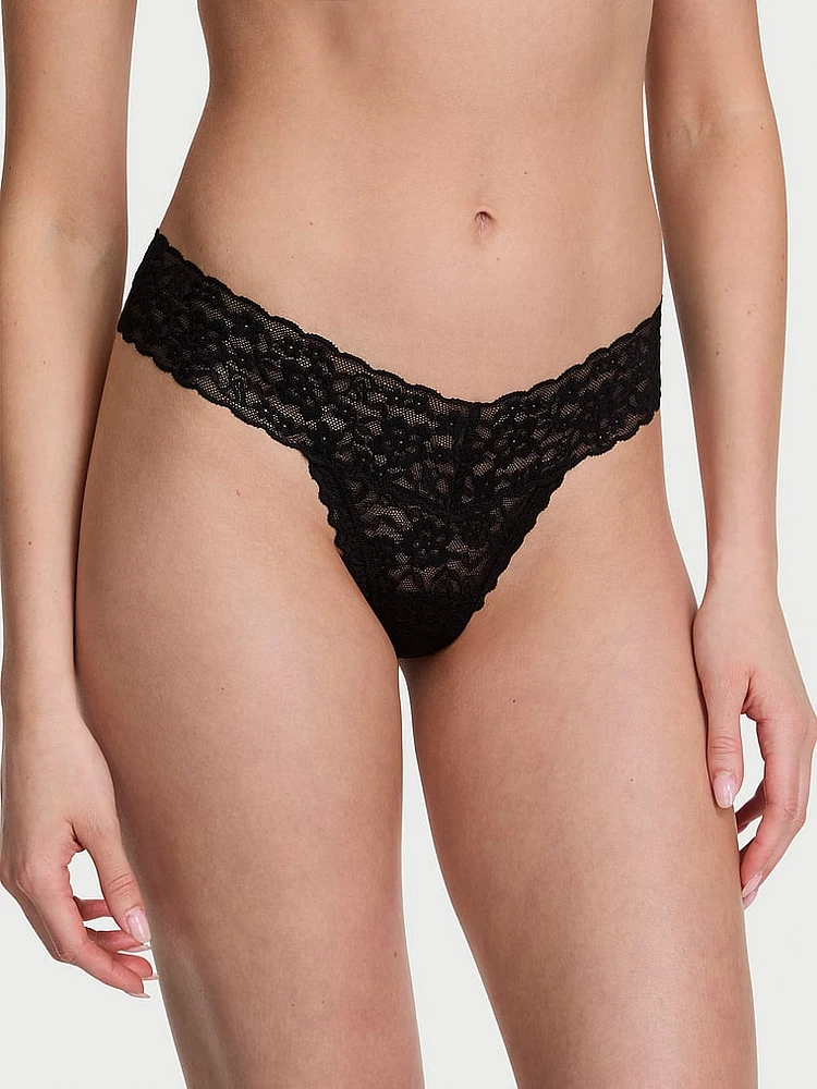 Lacie Lace-Up Bow Thong Panty