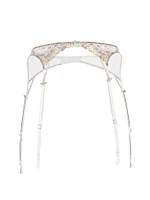 Wildflower Embroidery Garter Belt