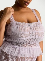 Dare to Dream Lace Sheer Cami & Flutter Short Set