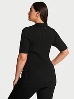 Luxe Ribbed Knit Flyaway Cardigan