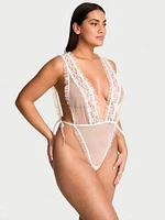 Dare to Dream Lace Sheer High-Leg Teddy