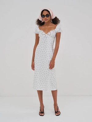 Sweet Escape Eyelet Slip Dress