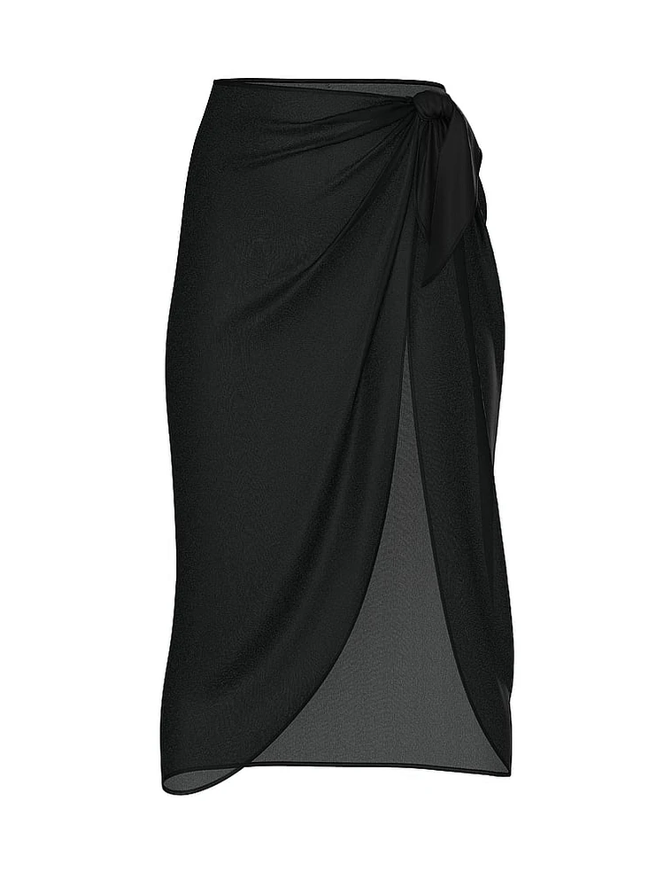 Beachwear Sheer Crinkle Midi Sarong