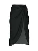 Beachwear Sheer Crinkle Midi Sarong