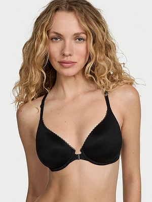 Lightly Lined Lace-Trim Full-Coverage Bra