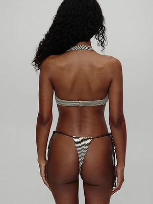 Tia Striped Rib Bikini Bottom