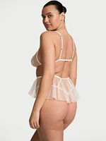 Peony Bridal Strappy Skirted Teddy