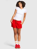 Ivy Fleece Rolled Hem Shorts