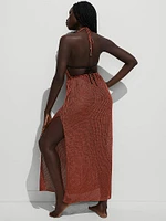Beachwear Crochet Plunge Dress