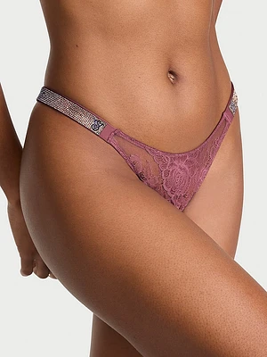 Scattered Shine Strap Brazilian Panty