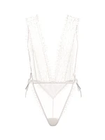 Dare to Dream Lace Sheer High-Leg Teddy