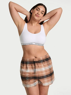 Modal-Cotton Pajama Shorts