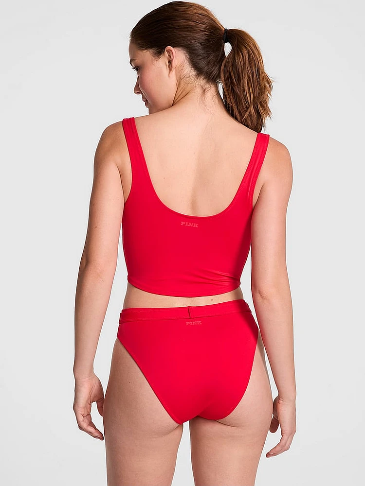 High-Leg Cheeky Bikini Bottom