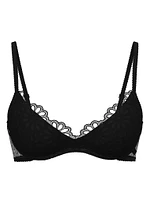 Sexy Tee Sequin Posey Lace Wireless Push-Up Bra