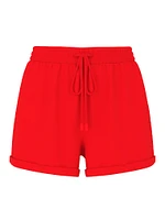 Ivy Fleece Rolled Hem Shorts