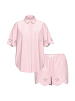 Modal-Cotton Striped Short Pajama Set