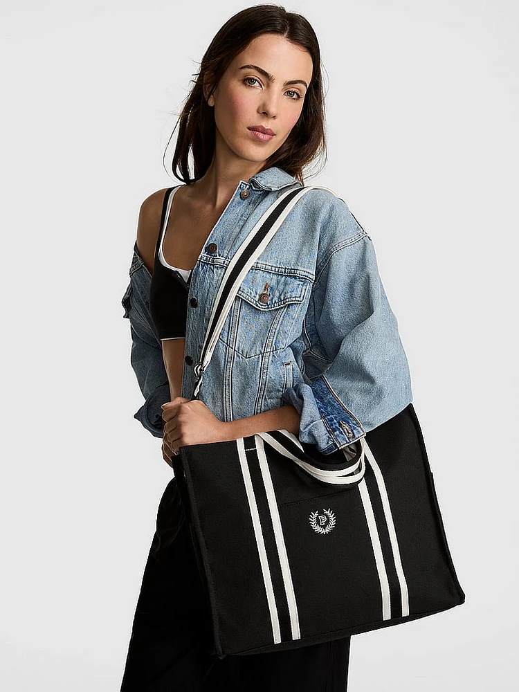 Crossbody Canvas Tote Bag