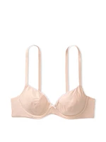 Unlined Smooth Picot Trim Demi Bra