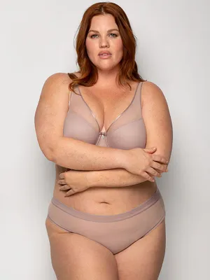 Sheer Mesh High Leg Brief Panty