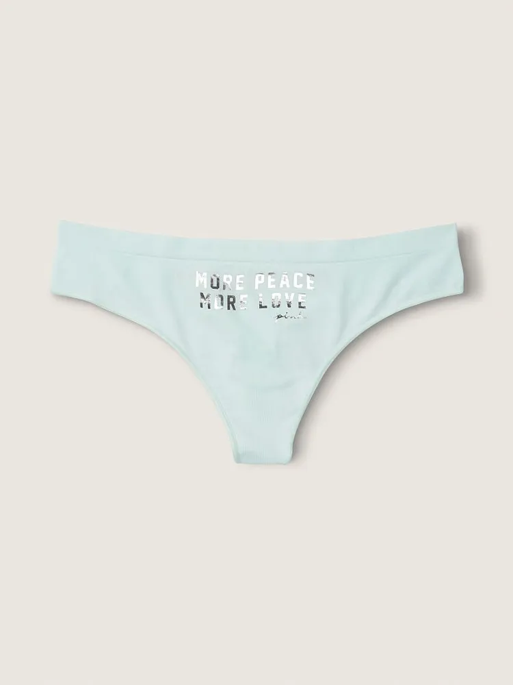 Seamless High-Leg Thong Panty