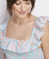 Cay Floral Smocked Midi Dress
